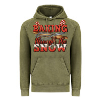 Vintage Olive baking through the snow christmas Vintage Hoodie - Jasminsmagicworld