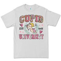 Dove Grey cupid university Premium Tee - MaliasSmallBusiness