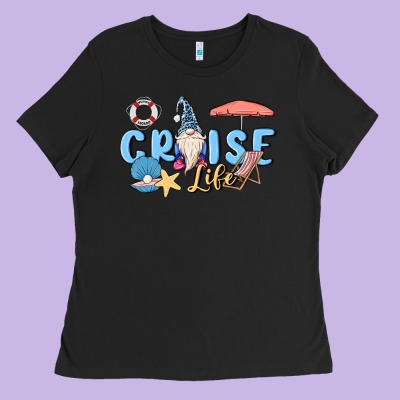 Cruise Life Sailor Gnome Ladies Tee Designed By Maliassmallbusiness