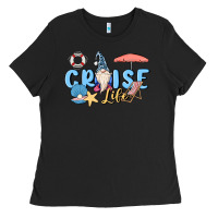 Black cruise life sailor gnome Ladies Tee - MaliasSmallBusiness