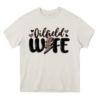 Cream oilfield wife Heavy Core Tee - MaliasSmallBusiness