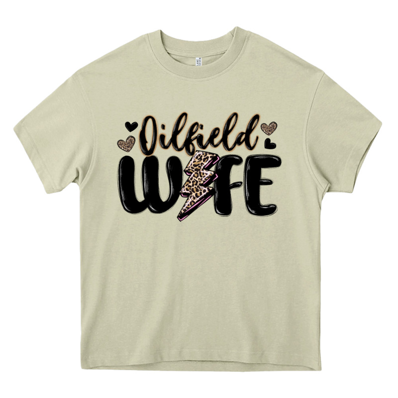 Oilfield Wife Heavy Core Tee by MaliasSmallBusiness | Teevron