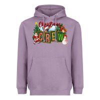 Lavender Christmas Crew Heavyweight Hoodie - FaDigitalArtStudio