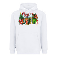 White Christmas Crew Heavyweight Hoodie - FaDigitalArtStudio