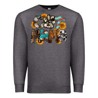 Charcoal Heather Cat  Mama Premium Sweatshirt - FaDigitalArtStudio