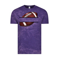 Cloud Purple football name frame Vintage Tee - BarkalooDesign