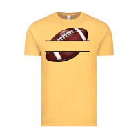 Vintage Mustard football name frame Vintage Tee - BarkalooDesign