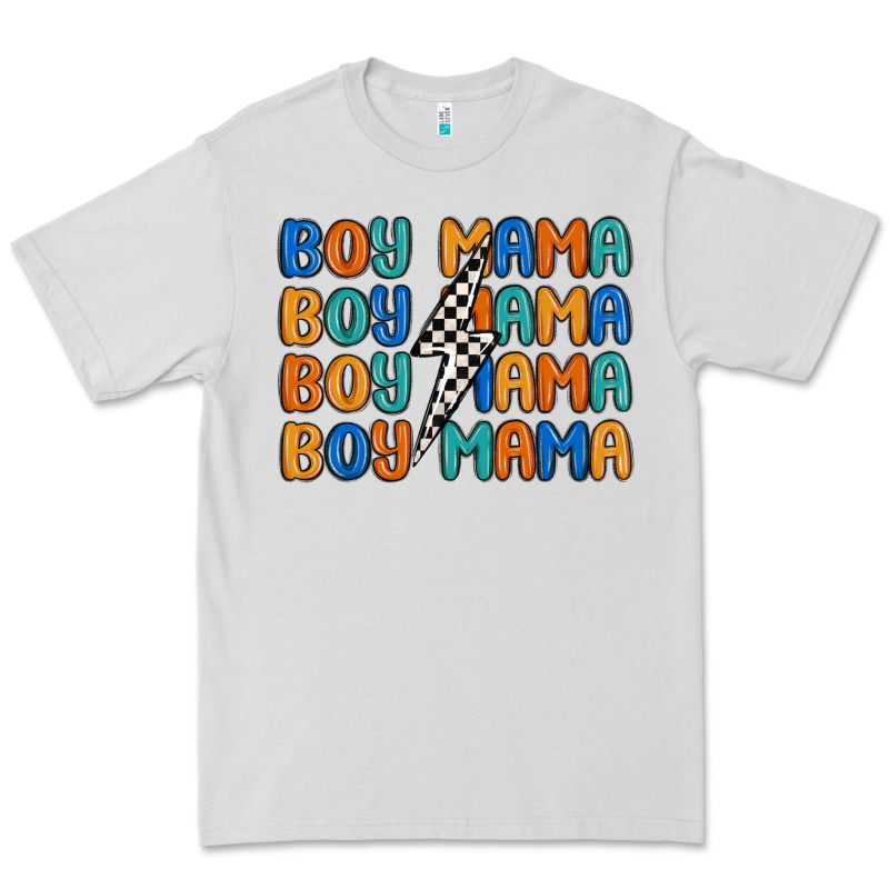 Boy Mama Lightning Bolt Premium Tee by MaliasSmallBusiness | Teevron