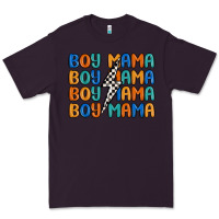 Plum boy mama lightning bolt Premium Tee - MaliasSmallBusiness
