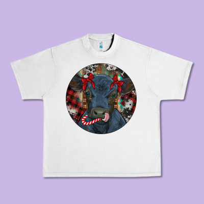 Black Angus Calf Christmas Urban Heavy Tee Designed By Ranaportraitstore
