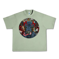 Oil Green Black Angus Calf Christmas Urban Heavy Tee - RanaPortraitStore