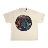Sandshell Black Angus Calf Christmas Urban Heavy Tee - RanaPortraitStore