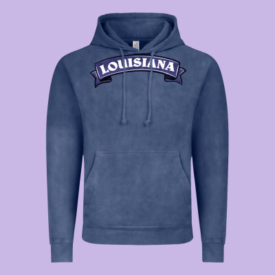 Louisiana Vintage Hoodie Designed By Barkaloodesign