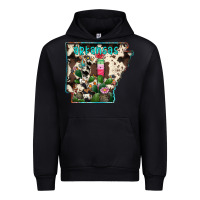 Black arkansas map Urban Hoodie - RacoonDesign
