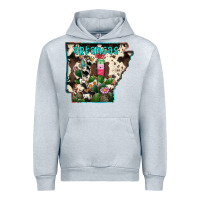 Heather Grey arkansas map Urban Hoodie - RacoonDesign