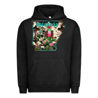 Pigment Black arkansas map Urban Hoodie - RacoonDesign