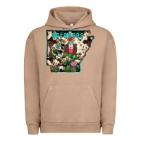 Pigment Burro arkansas map Urban Hoodie - RacoonDesign