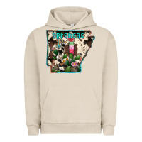 Pigment French Oak arkansas map Urban Hoodie - RacoonDesign