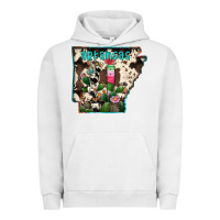 Pigment Lunar Rock arkansas map Urban Hoodie - RacoonDesign