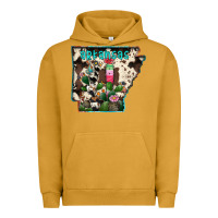 Pigment Peanut Butter arkansas map Urban Hoodie - RacoonDesign