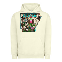 Pigment Pistachio arkansas map Urban Hoodie - RacoonDesign