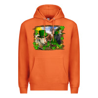 Carrot St patrick's day cows Premium Hoodie - RanaPortraitStore