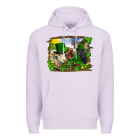 Lilac St patrick's day cows Premium Hoodie - RanaPortraitStore
