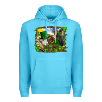 Ocean Blue St patrick's day cows Premium Hoodie - RanaPortraitStore