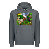 Rock St patrick's day cows Premium Hoodie - RanaPortraitStore