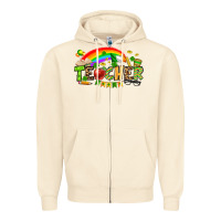 Sandshell St. Patrick's Day Teacher Zipper Hoodie - OliviaCreatesArt