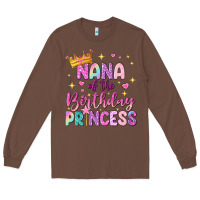 Nana Of The Birthday Princess Long Sleeve Tee | Teevron