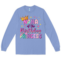 Colony Blue nana of the birthday princess Long Sleeve Tee - NancyCooperArtShop