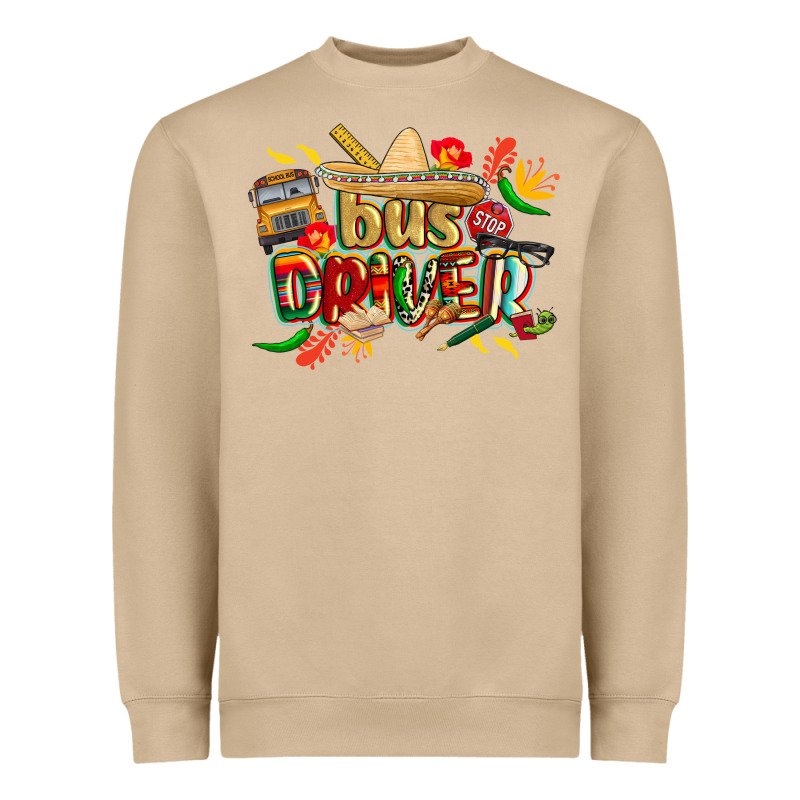 Cinco De Mayo Bus Driver Heavyweight Sweatshirt by CowGirlArtShop | Teevron