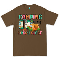 Cacao camping is my happy place Premium Tee - MaliasSmallBusiness
