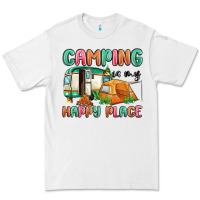 White camping is my happy place Premium Tee - MaliasSmallBusiness