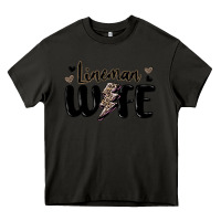 Asphalt lineman wife Heavy Core Tee - MaliasSmallBusiness