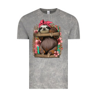 Cloud Rock cute floral baby sloth Vintage Tee - Jasminsmagicworld