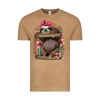 Vintage Camel cute floral baby sloth Vintage Tee - Jasminsmagicworld
