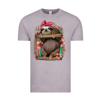 Vintage Zinc cute floral baby sloth Vintage Tee - Jasminsmagicworld