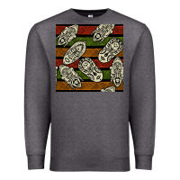 Charcoal Heather african mask seamless pattern Premium Sweatshirt - BundleAndBundleShop