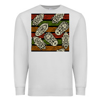 Dove Grey african mask seamless pattern Premium Sweatshirt - BundleAndBundleShop