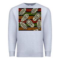 Heather Grey african mask seamless pattern Premium Sweatshirt - BundleAndBundleShop