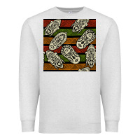 Oatmeal Heather african mask seamless pattern Premium Sweatshirt - BundleAndBundleShop