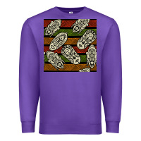 Purple african mask seamless pattern Premium Sweatshirt - BundleAndBundleShop