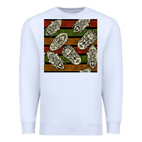 White african mask seamless pattern Premium Sweatshirt - BundleAndBundleShop