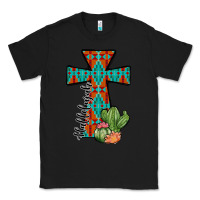 Black aztec cactus cross Classic Tee - JahusDesignShop