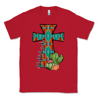 Red aztec cactus cross Classic Tee - JahusDesignShop