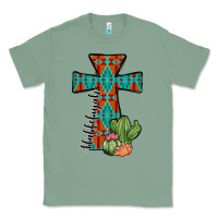Sage aztec cactus cross Classic Tee - JahusDesignShop