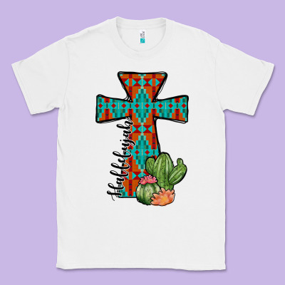 Aztec Cactus Cross Classic Tee Designed By Jahusdesignshop