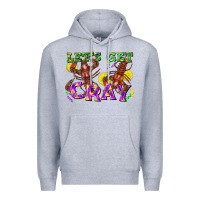 Heather Grey Let's get cray Premium Hoodie - FaDigitalArtStudio